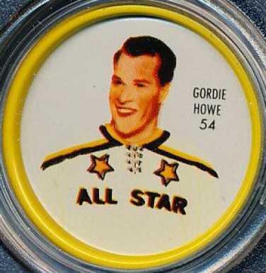 1962 Shirriff Coins Gordie Howe #54 Hockey Card