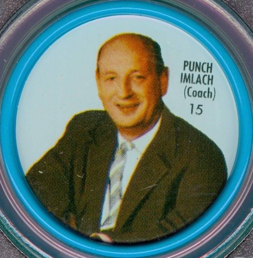 1962 Shirriff Coins Punch Imlach #15 Hockey Card