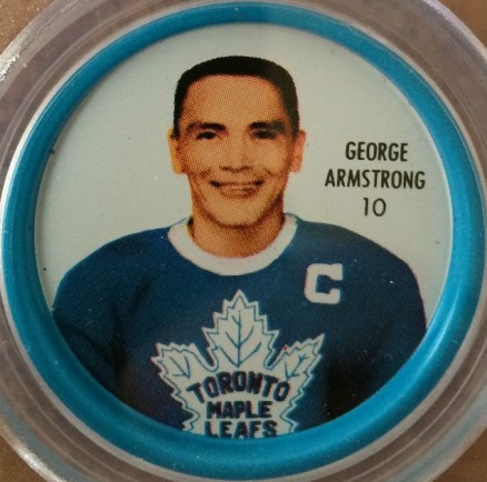 1962 Shirriff Coins George Armstrong #10 Hockey Card
