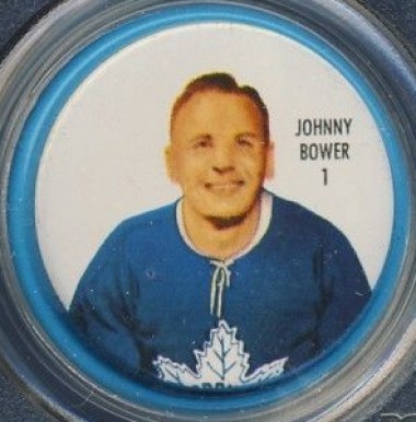 1962 Shirriff Coins Johnny Bower #1 Hockey Card