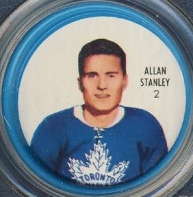 1962 Shirriff Coins Allan Stanley #2 Hockey Card
