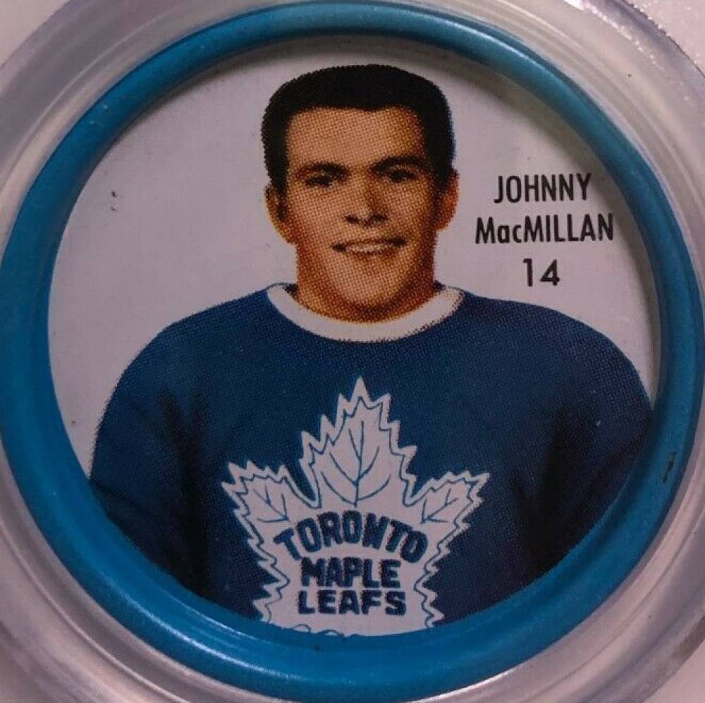 1962 Shirriff Coins Johnny MacMillan #14 Hockey Card