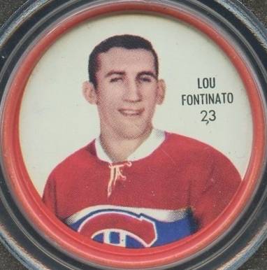 1962 Shirriff Coins Lou Fontinato #23 Hockey Card