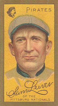 1911 Gold Borders Drum Sam Leever #121 Baseball Card