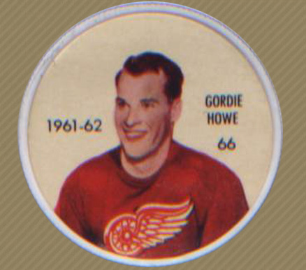 1961 Shirriff/Salada Coins Gordie Howe #66 Hockey Card