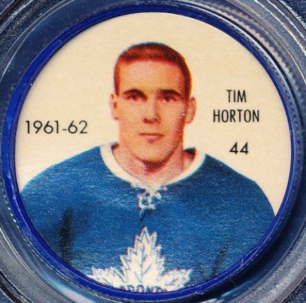 1961 Shirriff/Salada Coins Tim Horton #44 Hockey Card