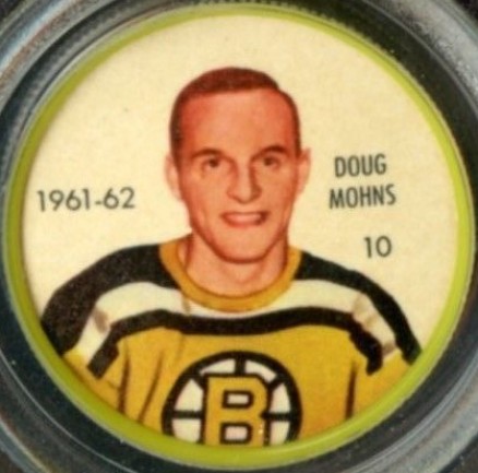 1961 Shirriff/Salada Coins Doug Mohns #10 Hockey Card