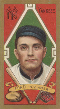 1911 Gold Borders Drum Russ Ford #71 Baseball Card