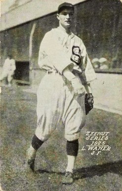 1925 Zeenut  Waner # Baseball Card