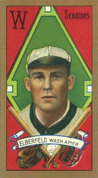 1911 Gold Borders Drum Kid Elberfeld #62 Baseball Card