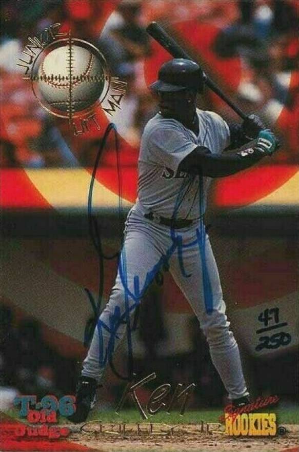 1996 Signature Rookies Old Judge T-96 Hit Man Ken Griffey Jr. #J3 Baseball Card