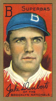 1911 Gold Borders Drum Jake Daubert #46 Baseball Card