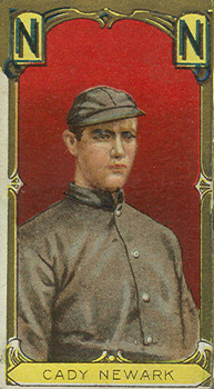 1911 Gold Borders Drum Hick Cady #28 Baseball Card