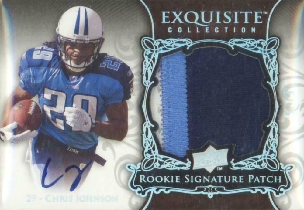 2008 Upper Deck Exquisite Collection Chris Johnson #156 Football Card