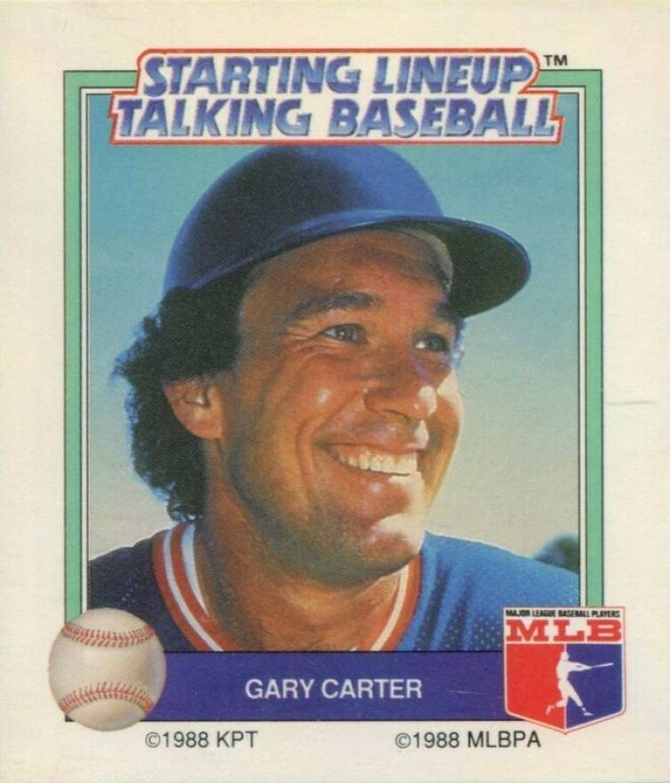 1988 Starting Line Up Talking Baseball Gary Carter # Baseball Card