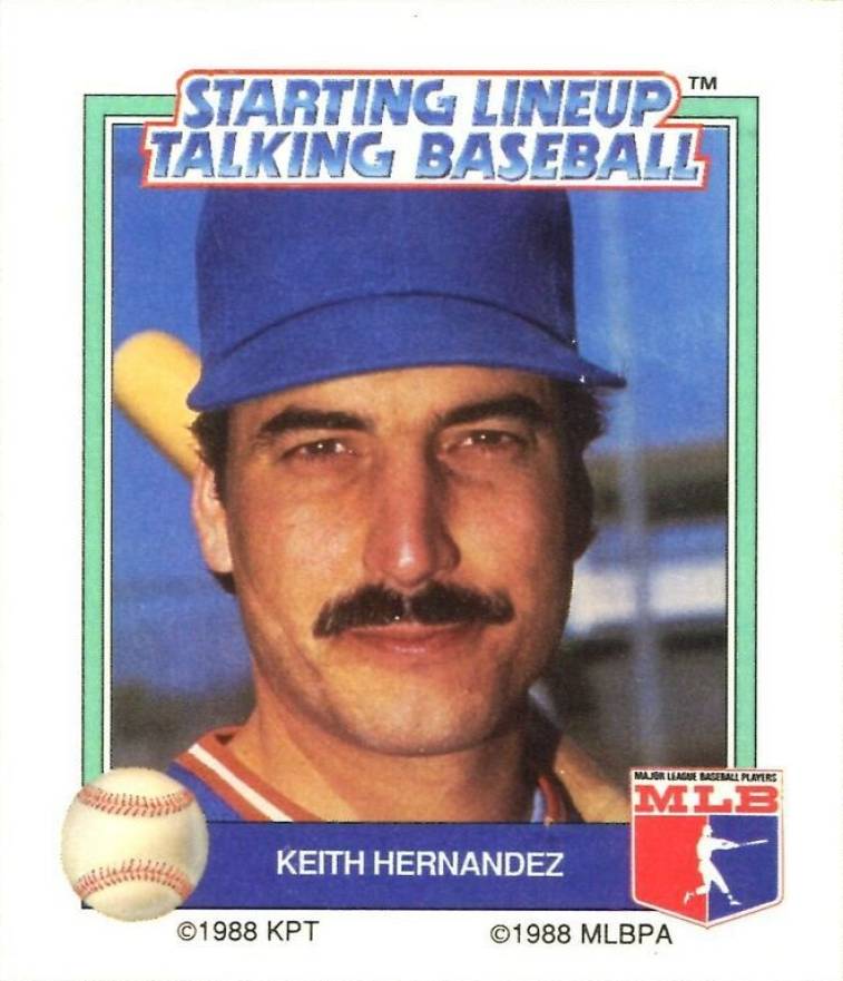 1988 Starting Line Up Talking Baseball Keith Hernandez # Baseball Card
