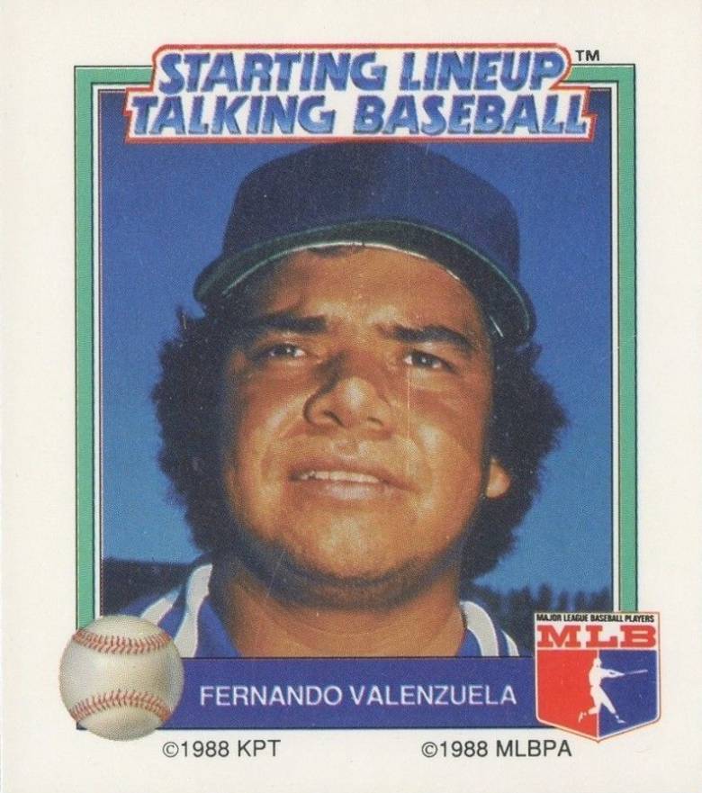 1988 Starting Line Up Talking Baseball Fernando Valenzuela # Baseball Card