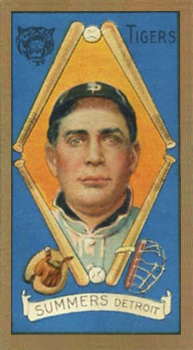 1911 Gold Borders Ed Summers #197 Baseball Card