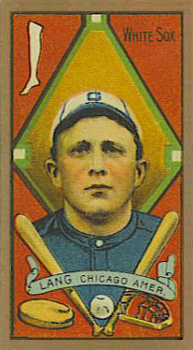 1911 Gold Borders Frank Lang #115 Baseball Card