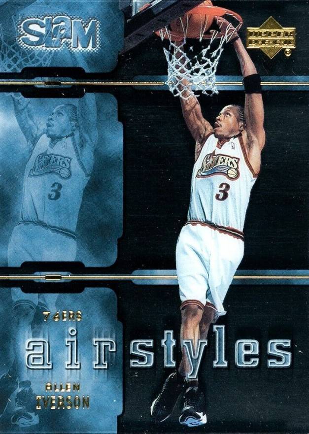 2000  Upper Deck Slam Air Style Allen Iverson #AS6 Basketball Card