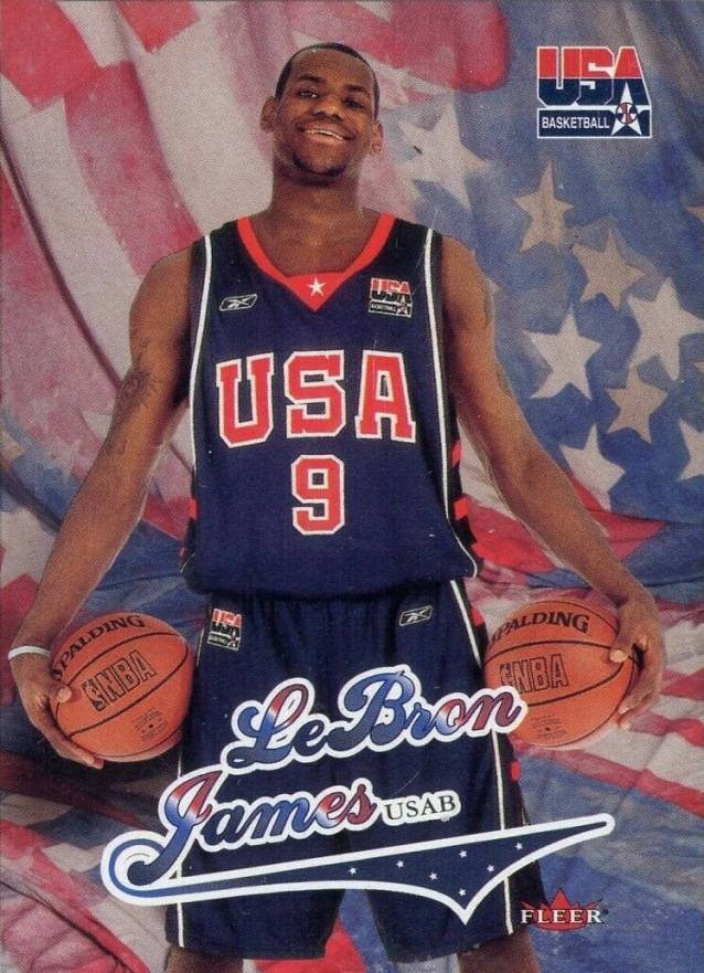 2004 SkyBox USA Basketball LeBron James #USAB Basketball Card