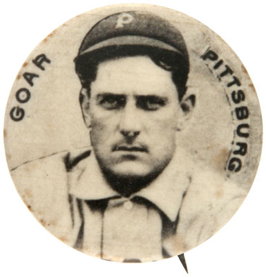 1898 Cameo Pepsin Gum Pins Jot Goar (Pittsburg) #49 Baseball Card