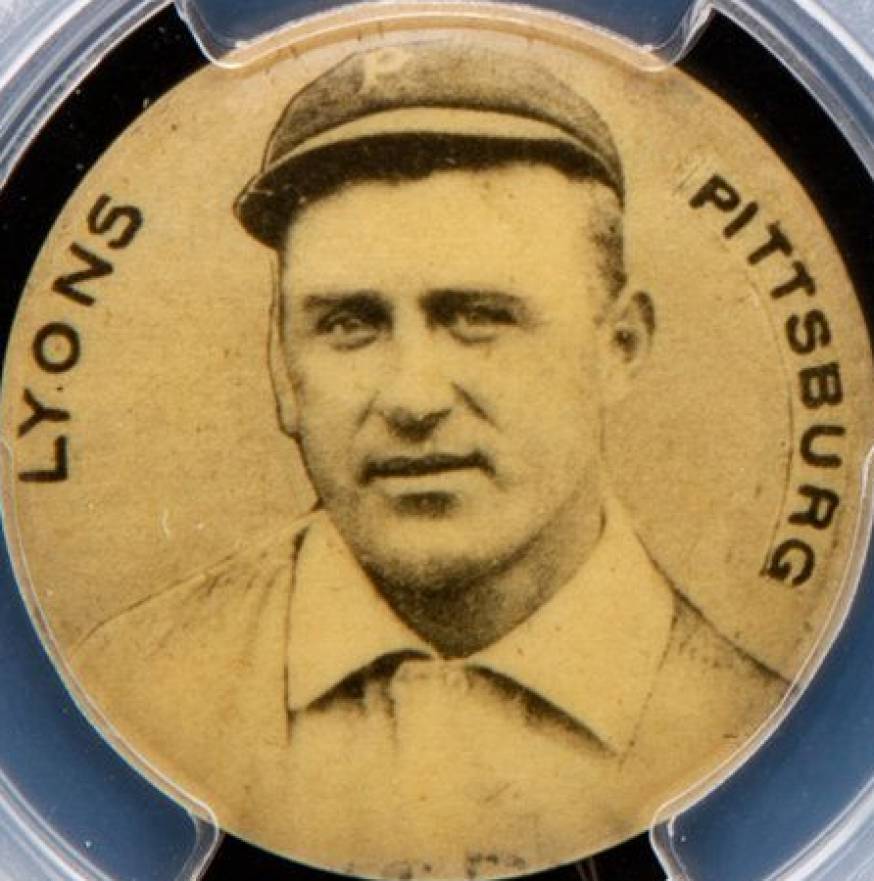 1898 Cameo Pepsin Gum Pins Denny Lyons (Pittsburg) #78 Baseball Card