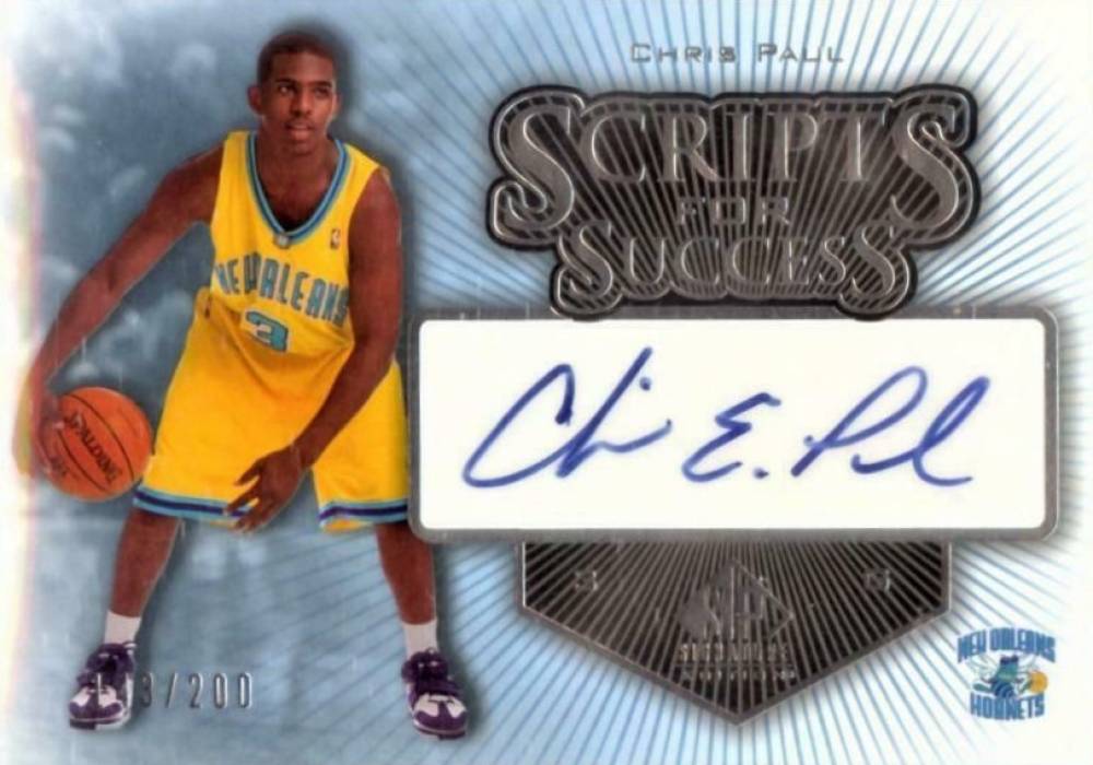 2005 SP Signature Scripts for Success Chris Paul #SS-CP Basketball Card