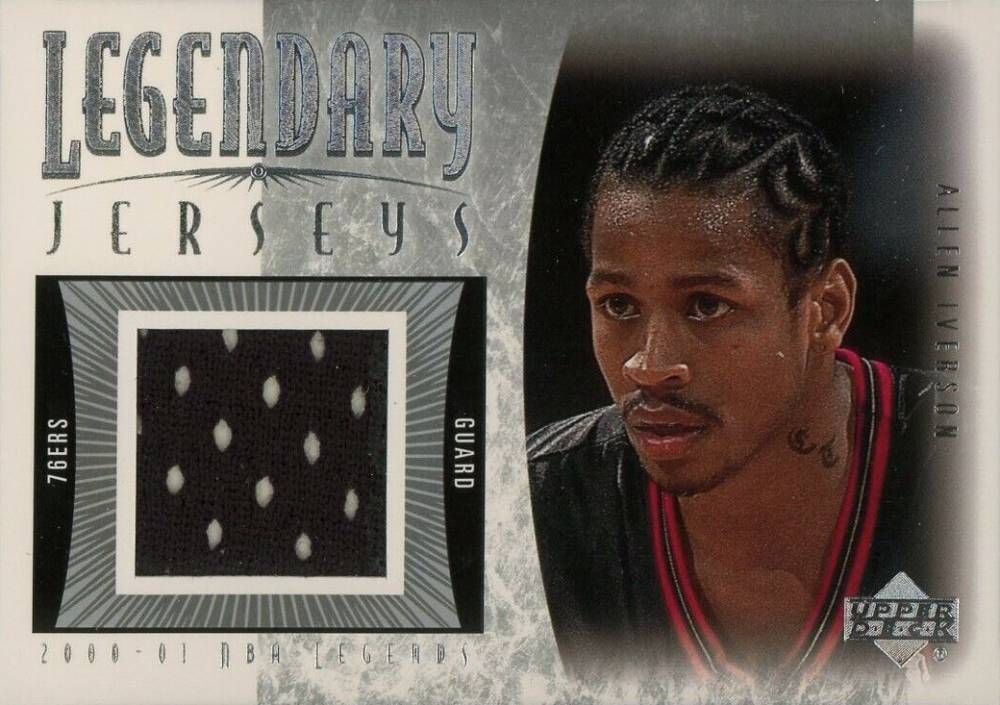2000 Upper Deck Century Legends Legendary Jersey Allen Iverson #AI-J Basketball Card