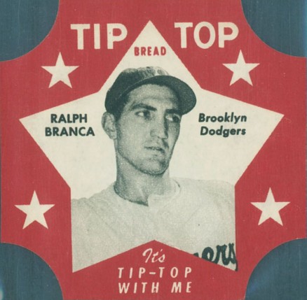 1952 Tip Top Bread Ralph Branca # Baseball Card