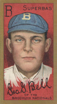 1911 Gold Borders George Bell #16 Baseball Card