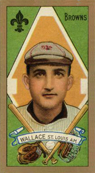 1911 Gold Borders Broadleaf Bobby Wallace #206 Baseball Card