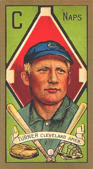 1911 Gold Borders Broadleaf Back Terry Turner #203 Baseball Card