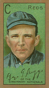 1911 Gold Borders Broadleaf George F. Suggs #196 Baseball Card