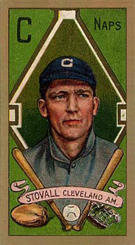 1911 Gold Borders Broadleaf George Stovall #194 Baseball Card