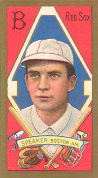 1911 Gold Borders Broadleaf Tris Speaker #189 Baseball Card