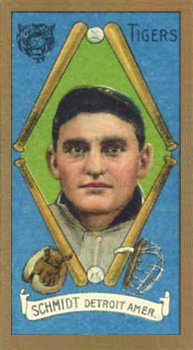 1911 Gold Borders Broadleaf Back Boss Schmidt #179 Baseball Card