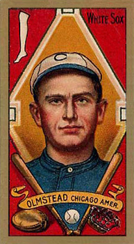 1911 Gold Borders Broadleaf Fred Olmstead #160 Baseball Card