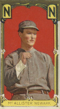 1911 Gold Borders Broadleaf Sport McAllister #135 Baseball Card