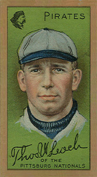1911 Gold Borders Broadleaf Thomas Leach #119 Baseball Card