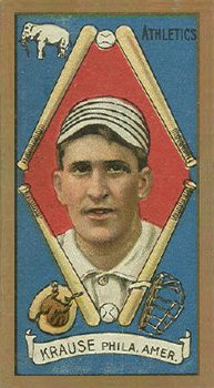 1911 Gold Borders Broadleaf Harry Krause #113 Baseball Card