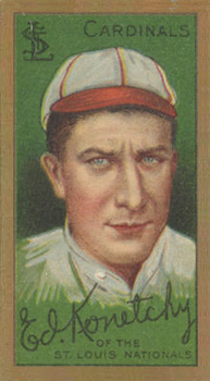 1911 Gold Borders Broadleaf Ed Konetchy #112 Baseball Card