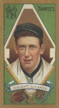 1911 Gold Borders Broadleaf Jack Knight #111 Baseball Card