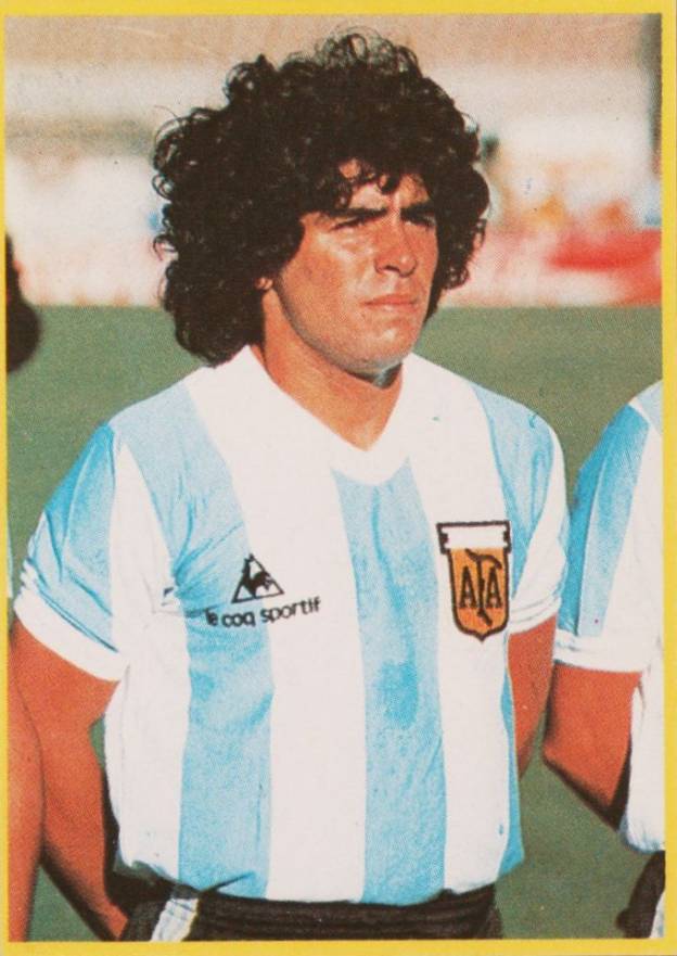 1982 Danone Futbol EN Accion Diego Maradona #94 Soccer Card
