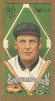 1911 Gold Borders Broadleaf Charlie Hemphill #92 Baseball Card