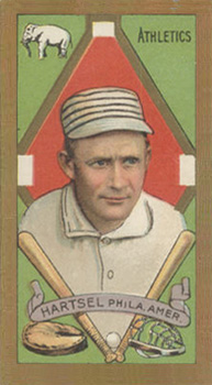 1911 Gold Borders Broadleaf Topsy Hartsel #90 Baseball Card