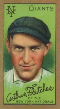 1911 Gold Borders Broadleaf Arthur Fletcher #69 Baseball Card