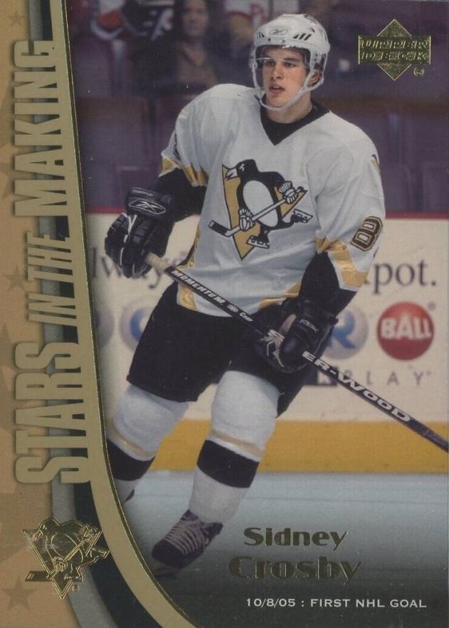 2005 Upper Deck Stars in the Making Sidney Crosby #SM1 Hockey Card