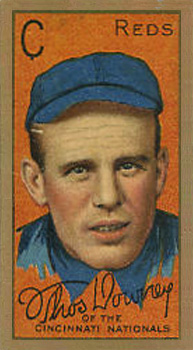 1911 Gold Borders Broadleaf Thomas Downey #56 Baseball Card