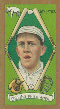 1911 Gold Borders Broadleaf Collins Phila. Amer. #39 Baseball Card